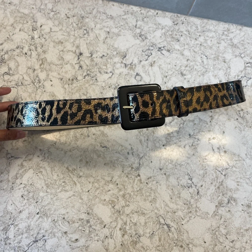 Another lIne inc. leopard print‎ belt